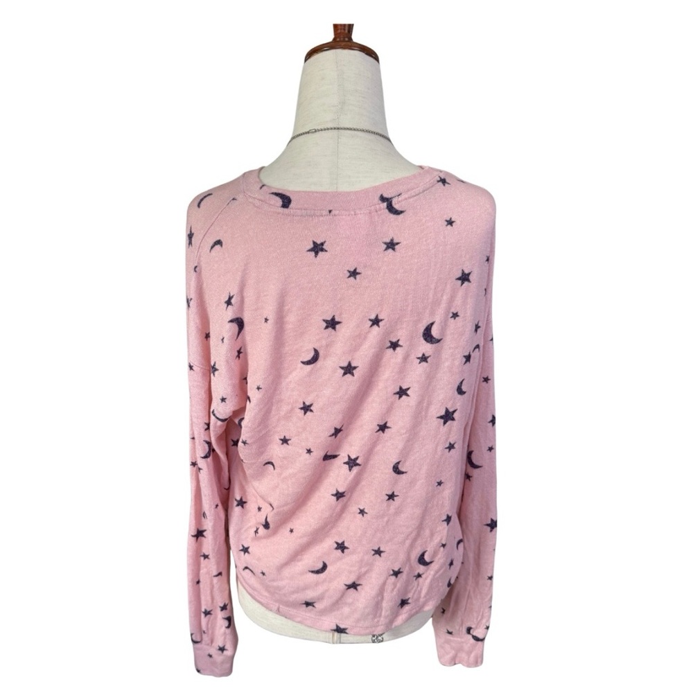Y2K Inspired Celestial Long Sleeve Top Pink‎ Soft Grunge Witchy Aesthetic - Picture 5 of 7